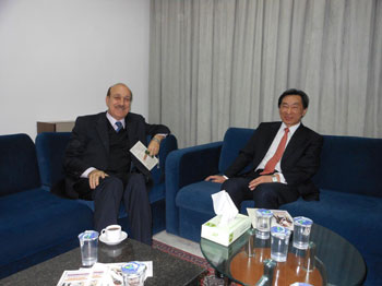 With Dr. Salah Jarrar, Minister of Culture