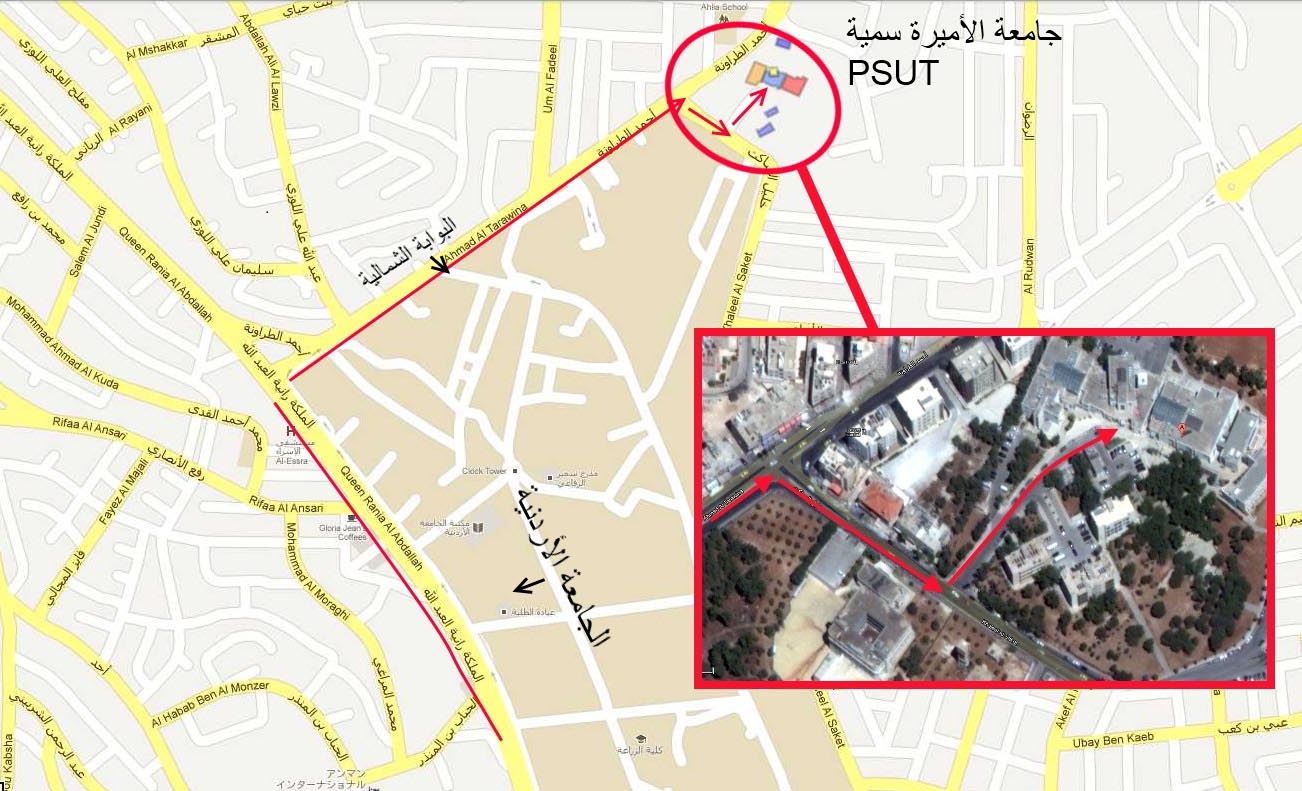 PSUT Map